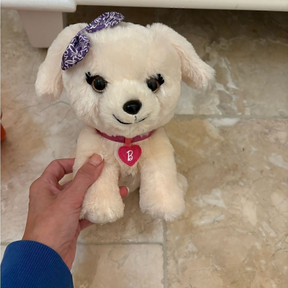 Pet carrier + Barbie plush dog toy (fits perfectly inside). Excellent condition
